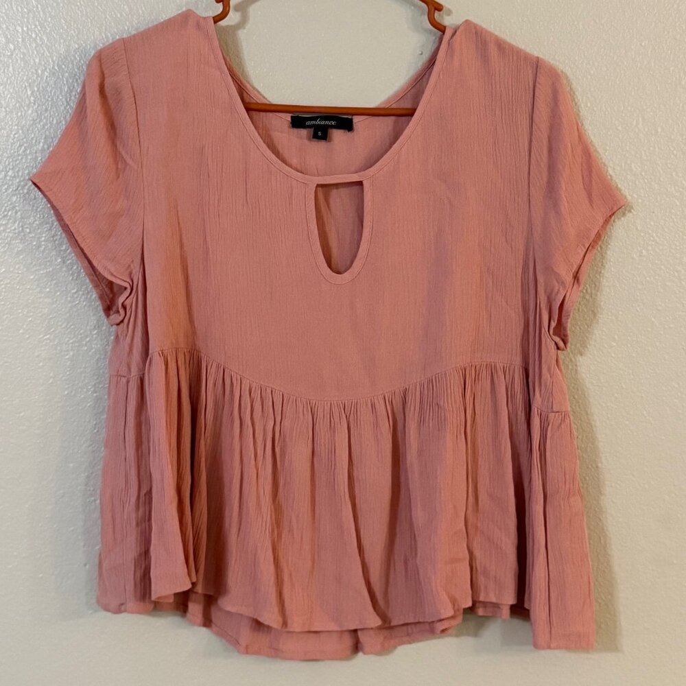 Ambience Blouse, Pink, Small
